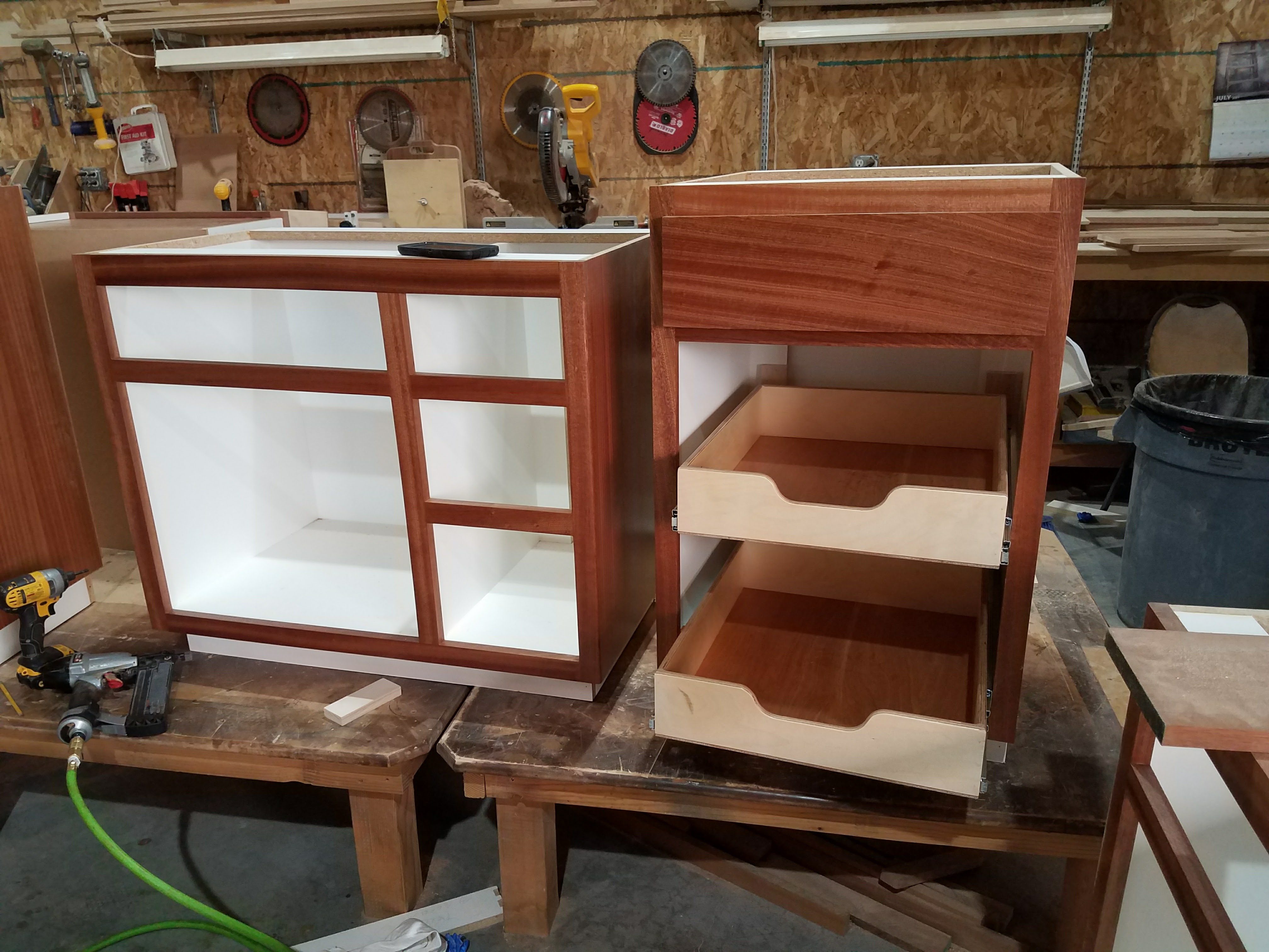 Built-in shelving and storage